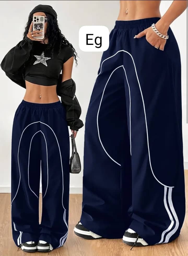 Trendy Wide-Leg Casual Pants  Alternate View